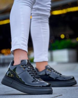 KB-X20 Kuback Kömür Rugan  Günlük Erkek Ayakkabı