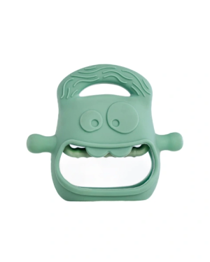 Koyu Yeşil Bebek Silikon Diş Kaşıyıcı