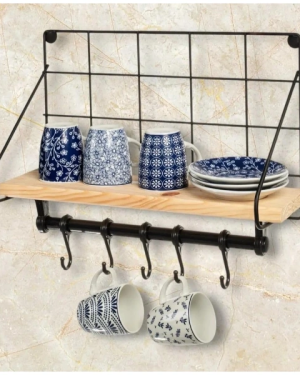 Metal Askılıklı Kahve Köşesi Rafı