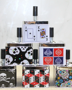 Metal Renkli Basmalı Küllük