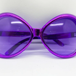 Mor Renk Yeşilçam Nostalji 80li Yıllar 90lı Yıllar Parti Gözlüğü  7x16 cm