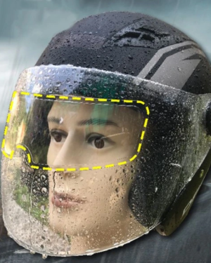 MOTOSIKLET  KASKI İÇIN YAĞMUR KAYDIRICI