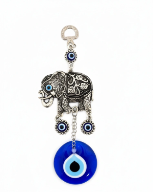Nazar Boncuğu Tekli Fil Askılık