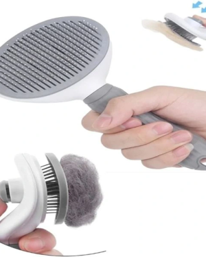 Otomatik Temizlenen Evcil Hayvan Tarağı Gri