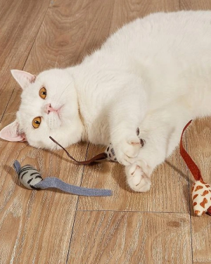 Peluş Fare Kedi Oyuncağı 3 Adet