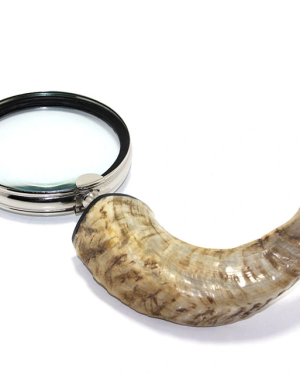 Pirinç Boynuz Saplı Büyüteç Model 1