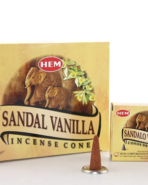 Sandal Vanilla Aromalı Konik Tütsü