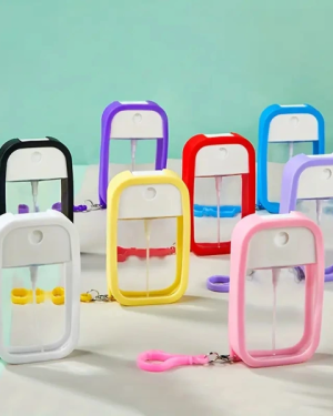 Silikon Kılıflı Anahtarlıklı Sprey Şişesi