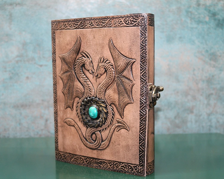 Taşlı Deri Defter Model 8