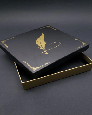 Tüylü Kalem Tasarımlı Hediye Kutusu