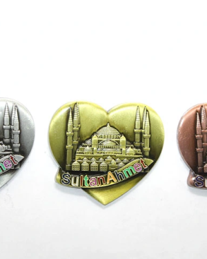 Yöresel Sultanahmet Magnet Kalp Tasarımlı