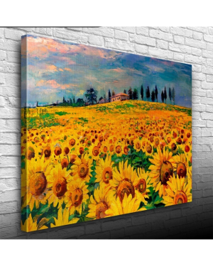 Ayçiçek Tarlası Canvas Tablo (50x70)