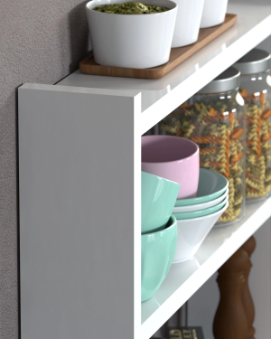 Mutfak Rafı Tezgah Üstü Organizer Beyaz