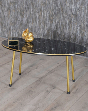 Orta Sehpa Bendir Kr Metal Ayak Çift Gold