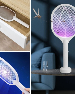 Şarjlı Standlı Sinek Öldürücü Raket