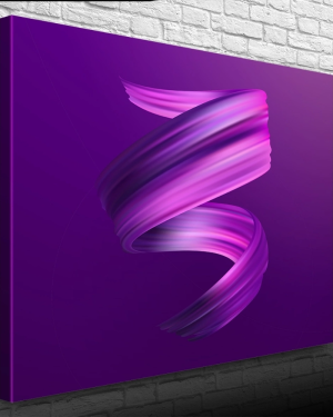 Soyut Mor Tonlarda Dekoratif Kanvas  Tablo 50 x 70