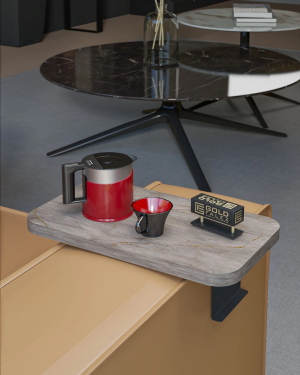 Yan Sehpa Ayarlanabilir Tepsi DİKDÖRTGEN Dekoratif Modern Yatay Dikey Koltuk Sehpası GORDİON